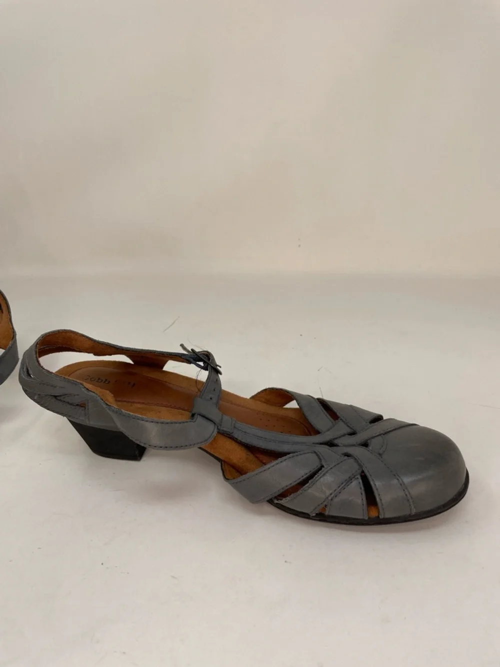 Cobb Hill New Balance Sandals Gray Leather Slingback Heels Dress Shoes Size 11